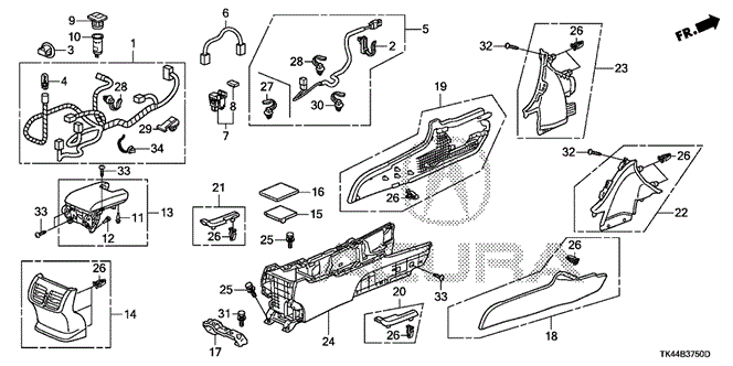 TL REAR CONSOLE