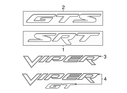 Viper EXTERIOR TRIM - PILLARS