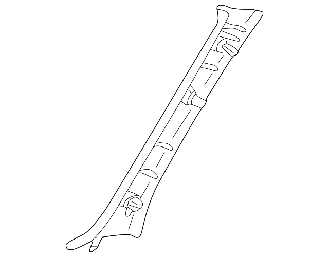 EC0268170F22 Деталь WINDSHIELD PILLAR TRIM, LEFT
