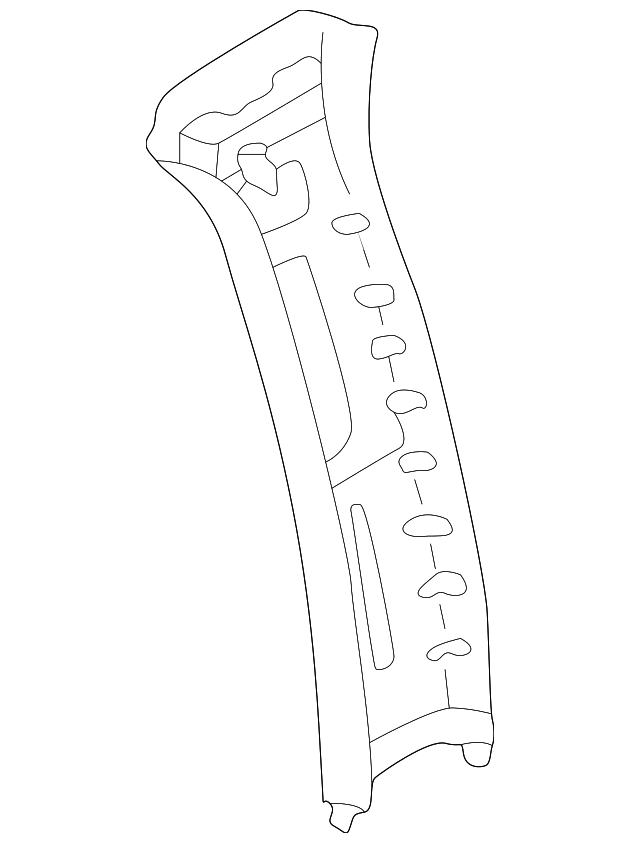 EC0268210H22 Деталь UPPER PILLAR, LEFT