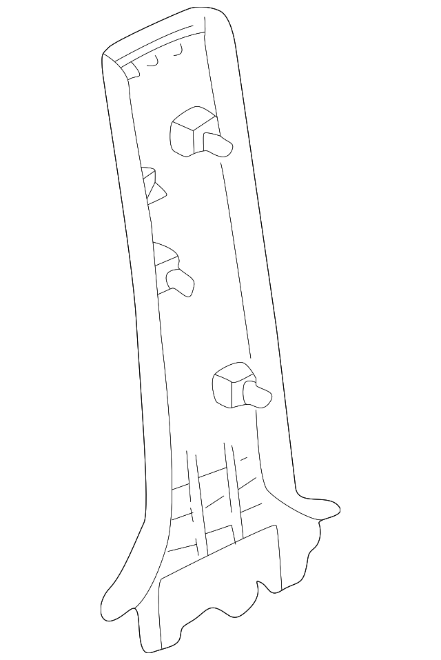 EC0268230F22 Деталь LOWER PILLAR, LEFT
