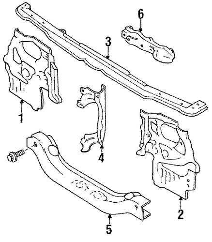 Cressida RADIATOR SUPPORT