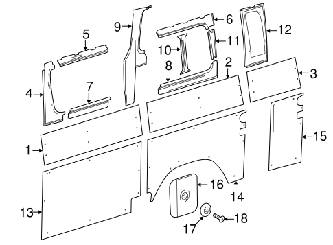 Sprinter 2500 INTERIOR TRIM - SIDE PANEL