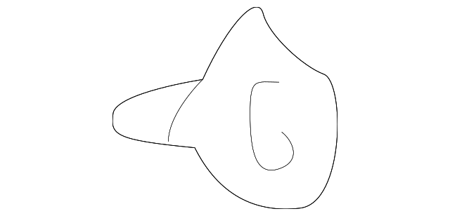 62775-21020 Деталь QUARTER GLASS LOWER CLIP, RIGHT