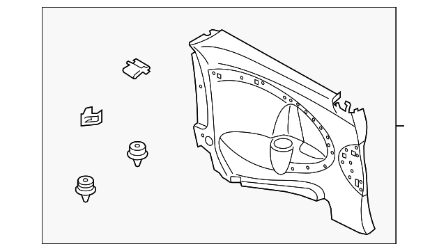 51-43-2-757-851 Деталь QTR TRIM PANEL, LEFT