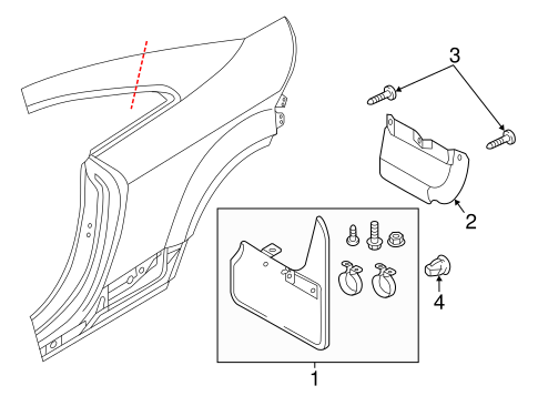 TT Quattro EXTERIOR TRIM - QUARTER PANEL