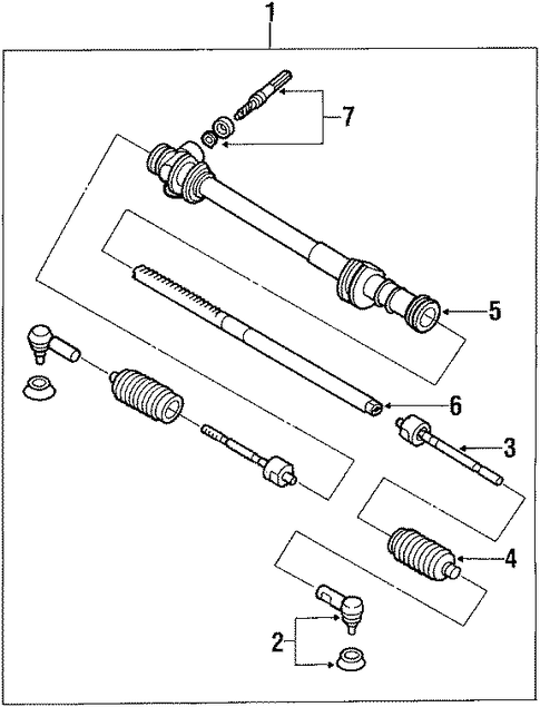 Justy STEERING GEAR
