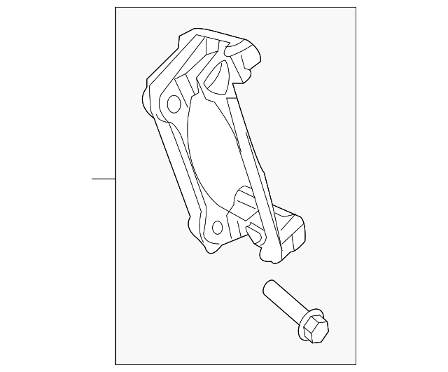 0004206015 Деталь CALIPER MOUNT, LEFT