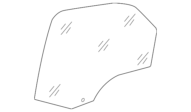 57010155AB Деталь DOOR GLASS, LEFT