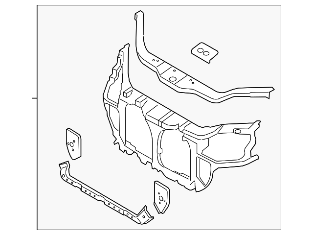 64101-1G001 Деталь RADIATOR SUPPORT