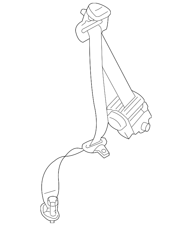 TDY1-57-730-00 Деталь OUTER BELT ASSY, RIGHT