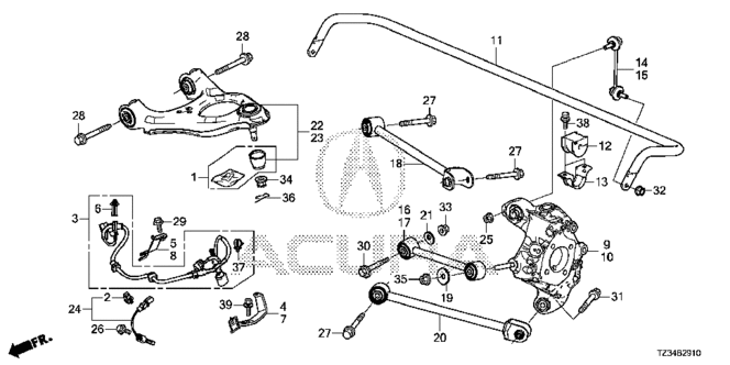 TLX REAR KNUCKLE (4WD)