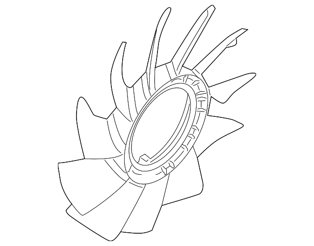 6L2Z-8600-BA Деталь FAN BLADE