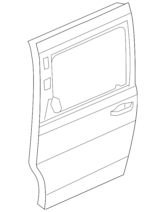 7B0843107D Деталь DOOR SHELL, LEFT