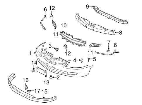 Lancer BUMPER & COMPONENTS - FRONT