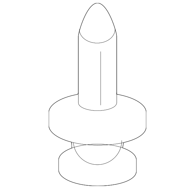 10353306 LOWER DEFLECTOR RETAINER