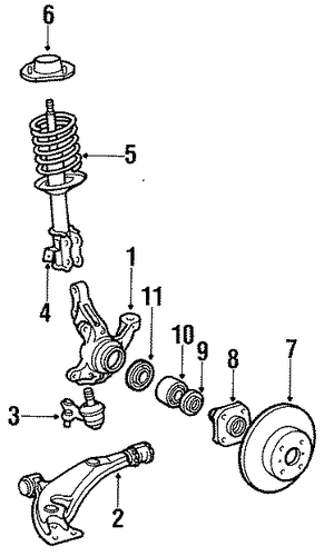 Tercel SUSPENSION COMPONENTS