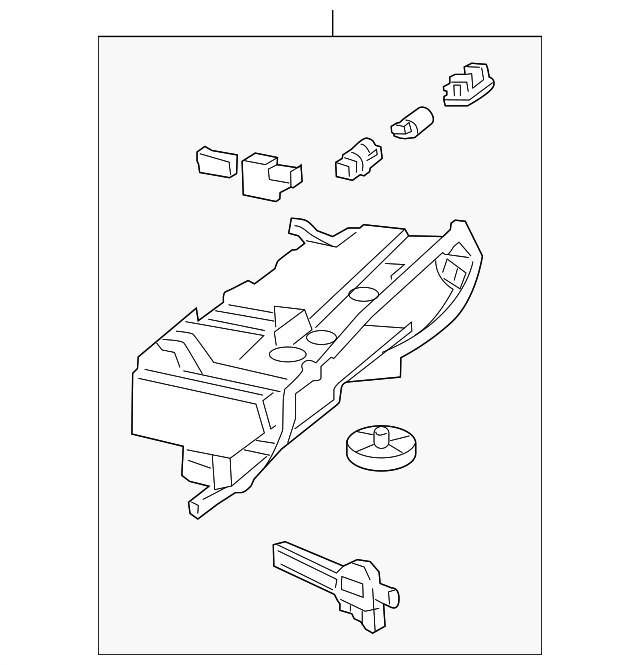 204-680-42-91-9H20 GLOVE BOX ASSY
