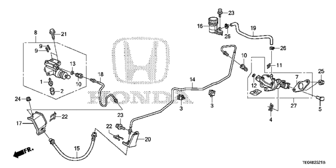 CHASSIS/CLUTCH MASTER CYLINDER (V6) for 2009 Honda ACCORD COUPE #1