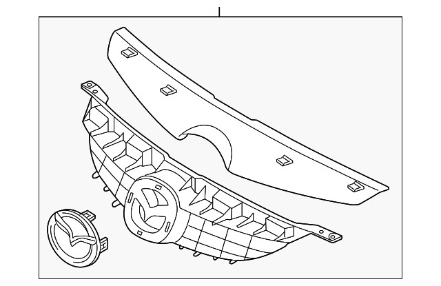 GP7B-50-710C Деталь GRILLE ASSY