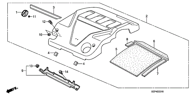 TL ENGINE COVER ('07)