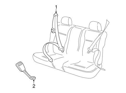 Beetle REAR SEAT BELTS 2