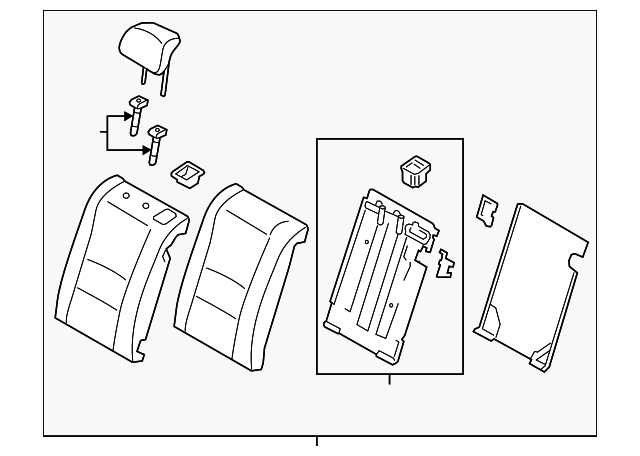 89300-A5210-SGC Деталь SEAT BACK ASSY