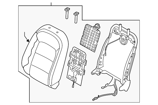 88300-A7941KKF SEAT BACK ASSY