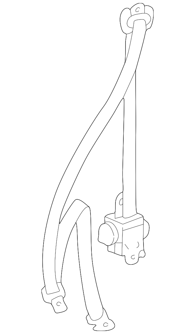 73210-AC021-A0 Деталь BELT & RETRACTOR, RIGHT