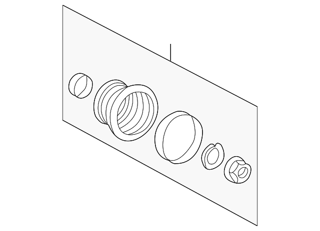 163-350-02-37 Деталь BOOT KIT, LEFT