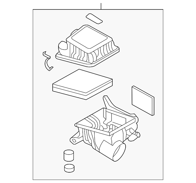 28110-2G500 Деталь AIR CLEANER ASSY