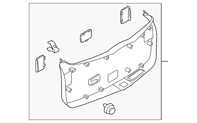 TD11-68-960D LOWER TRIM PANEL