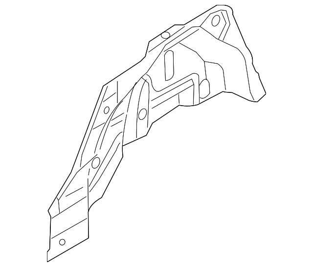 8H0-803-421 Деталь INNER WHEELHOUSE, LEFT