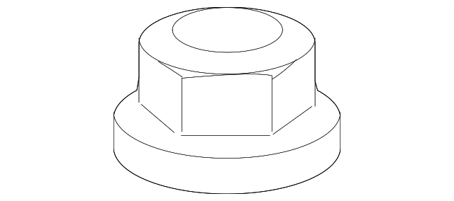 54456-4A000 SUSP CROSSMEMBER NUT, LEFT