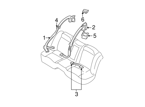 Maxima REAR SEAT BELTS