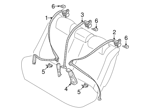 Amanti REAR SEAT BELTS