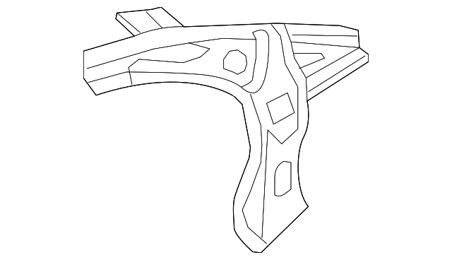 71630-0A000 Деталь INNER QTR PANEL, LEFT