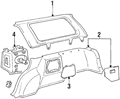 Colt INTERIOR TRIM - REAR BODY