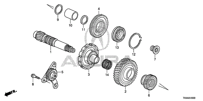 TL AT COUNTERSHAFT (6AT)