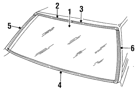 Escort GLASS - WINDSHIELD