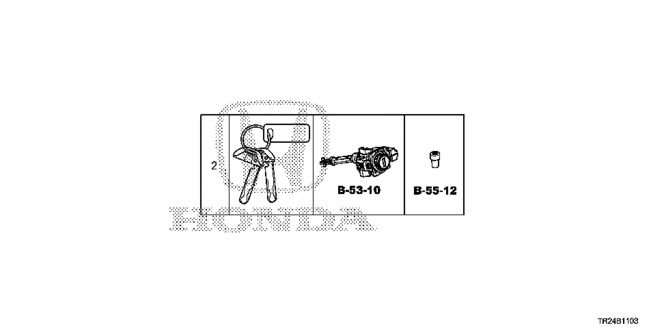 CIVIC HYBRID KEY CYLINDER SET (SMART)
