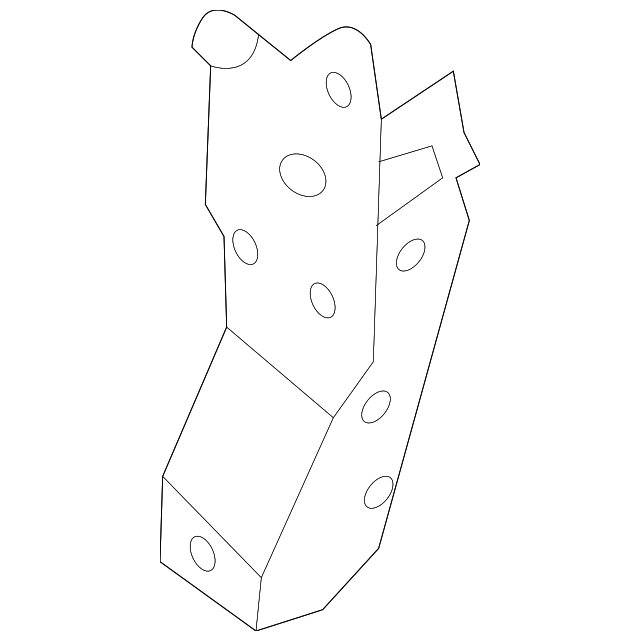 G51F1-3SHMA Деталь FRONT BRACKET, LEFT