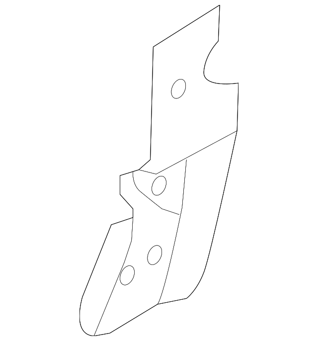 751F7-EL030 Деталь CLOSING PLATE BRACKET, LEFT