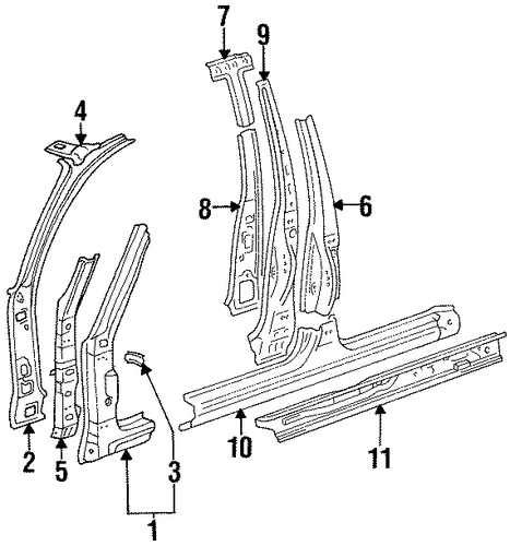 Corolla CENTER PILLAR & ROCKER