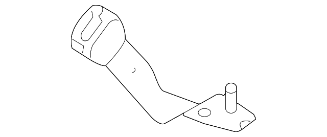 8C2Z-16601A90-BA Деталь BUCKLE END, RIGHT