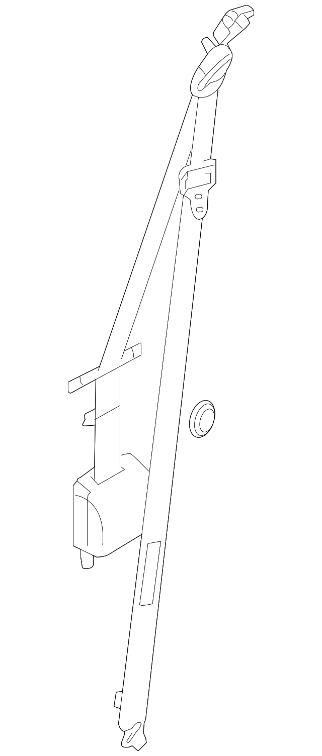9C2Z-16611B68-DA Деталь OUTER BELT ASSY, RIGHT