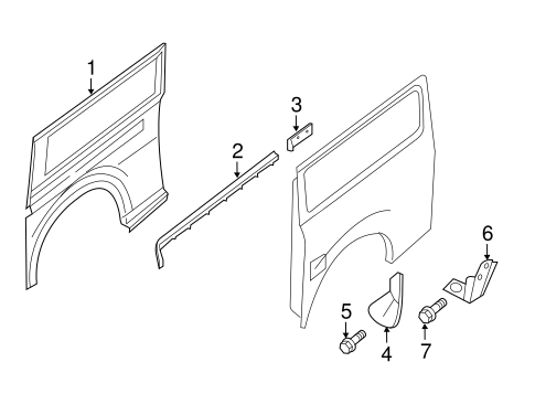 NV3500 EXTERIOR TRIM - SIDE PANEL 2