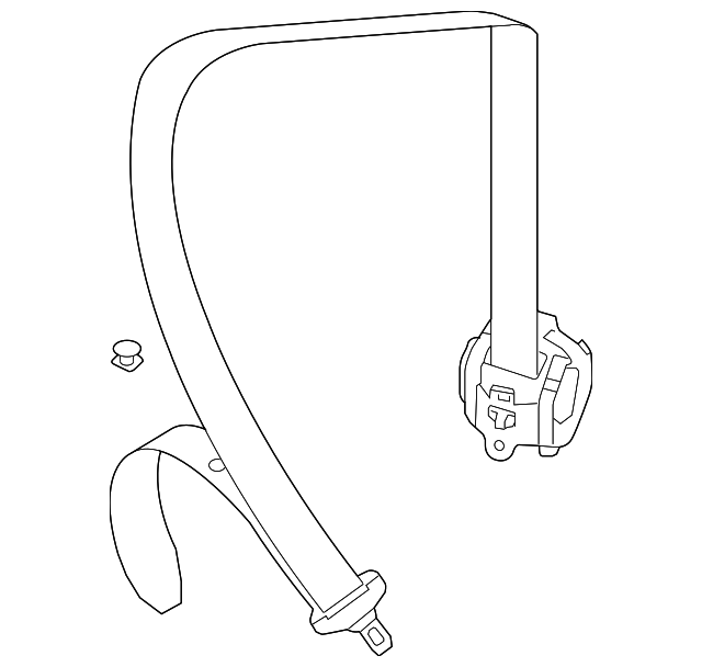 8H0-857-805-A-MSP Деталь SEAT BELT ASSY, LEFT