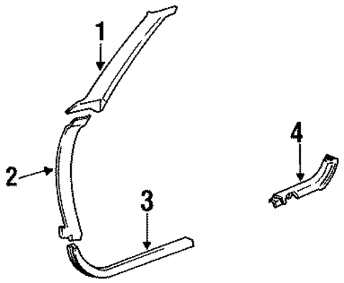 Reatta INTERIOR TRIM - PILLARS