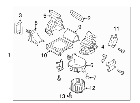 Forester BLOWER MOTOR & FAN